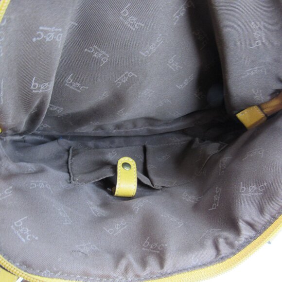 b.o.c. Women's Mustard Yellow Double Handle Shoulder Bag with Tassel & Charm - Picture 10 of 13